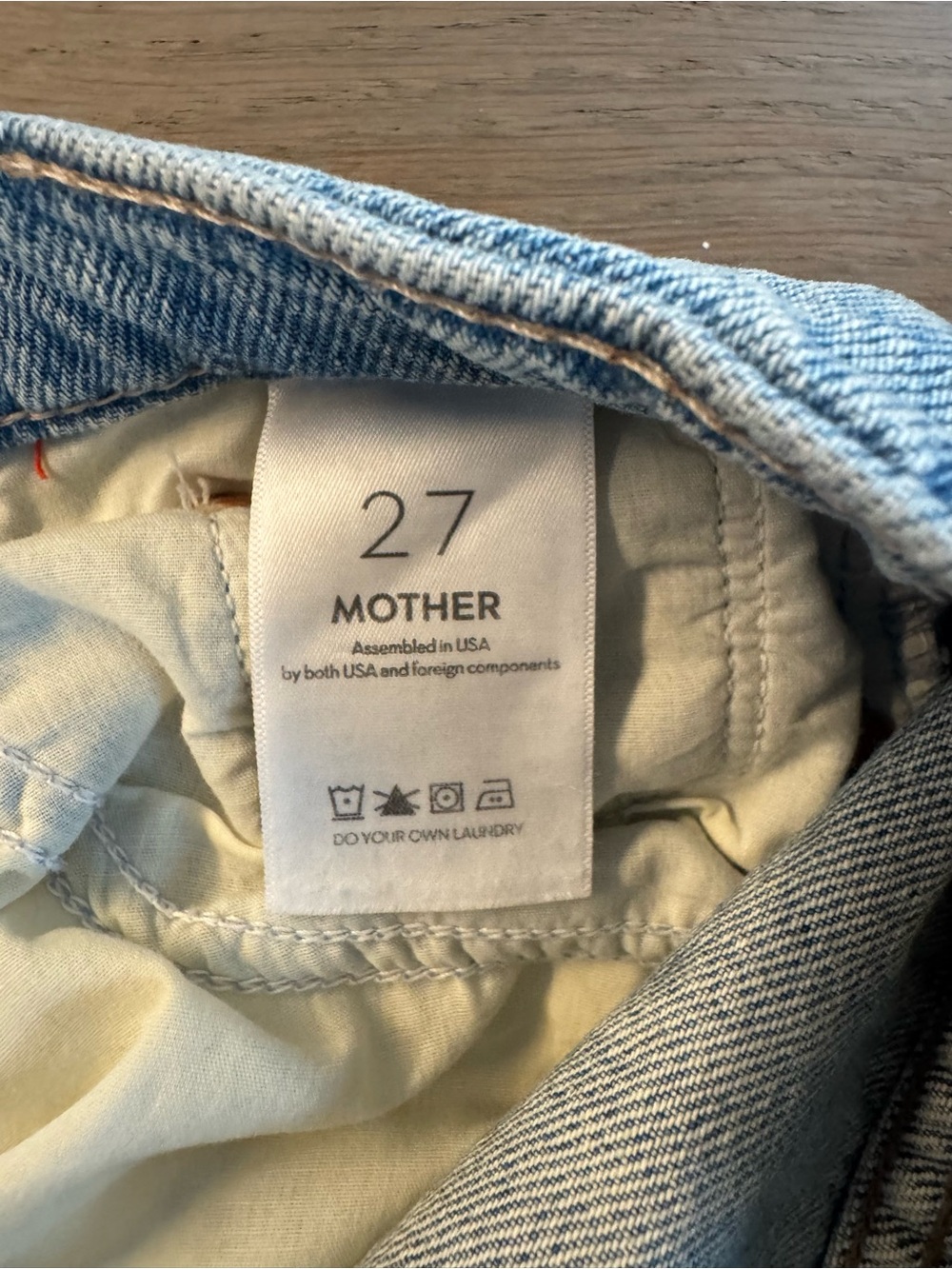 MOTHER Light Wash Half Pipe Barrel Jeans - Picture 3 of 4